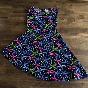 EUC Girls Asymmetrical Palm🌴Dress SZ XS